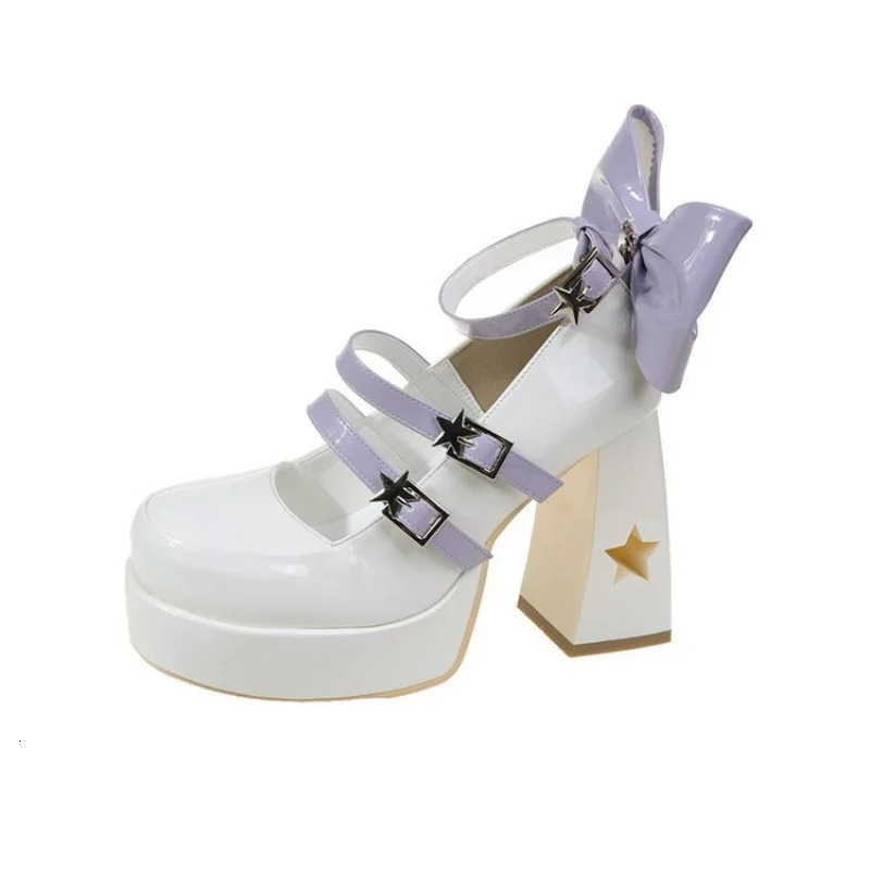 French High Heels Women Shoes Thick Heels Spring Bridesmaid Shoes Square Toe Thick Sole Shoes Platform Sandals 241225