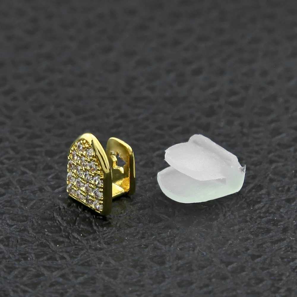 Bling Teeth Grillz Top Bootom Dental Mouth Punk Teeth Cs Cosplay Party Tooth Rper Hip Hop Jewelry TG002XJ241225