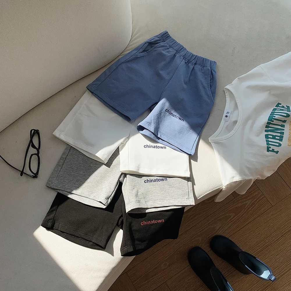 Clothing Sets Childrens New Shorts Casual Wear Summer Boys Girls Shorts Casual Childrens Sweatpants Tide Baby Summer Sweatpants ShortsY241225IV2S