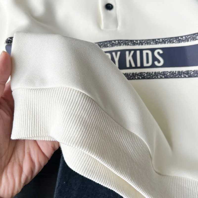Boys Polo Shirts Spring Autumn 2025 Sweatshirts for Kids Long Sleeve Children Pullovers School Uniform Toddler Shirts Baby TeesXJ241225