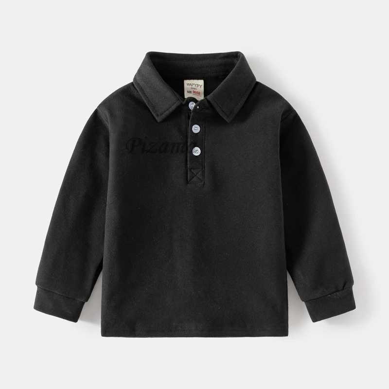Boys Polo Shirts 2024 Spring Autumn Polo Kids Long Sleeve Tops for Boy Color Striped Children Sweatshirts Teenager Tees ClothesXJ241225