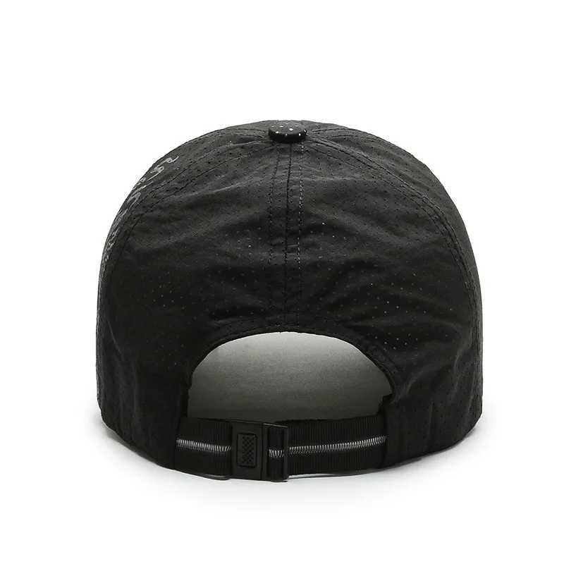 New China Summer Mens Baseball Hat Womens Sunscreen Breathable Fast Drying Sweat Leather Hat Mens Sports Snapshot Sunhat Unisex W241225