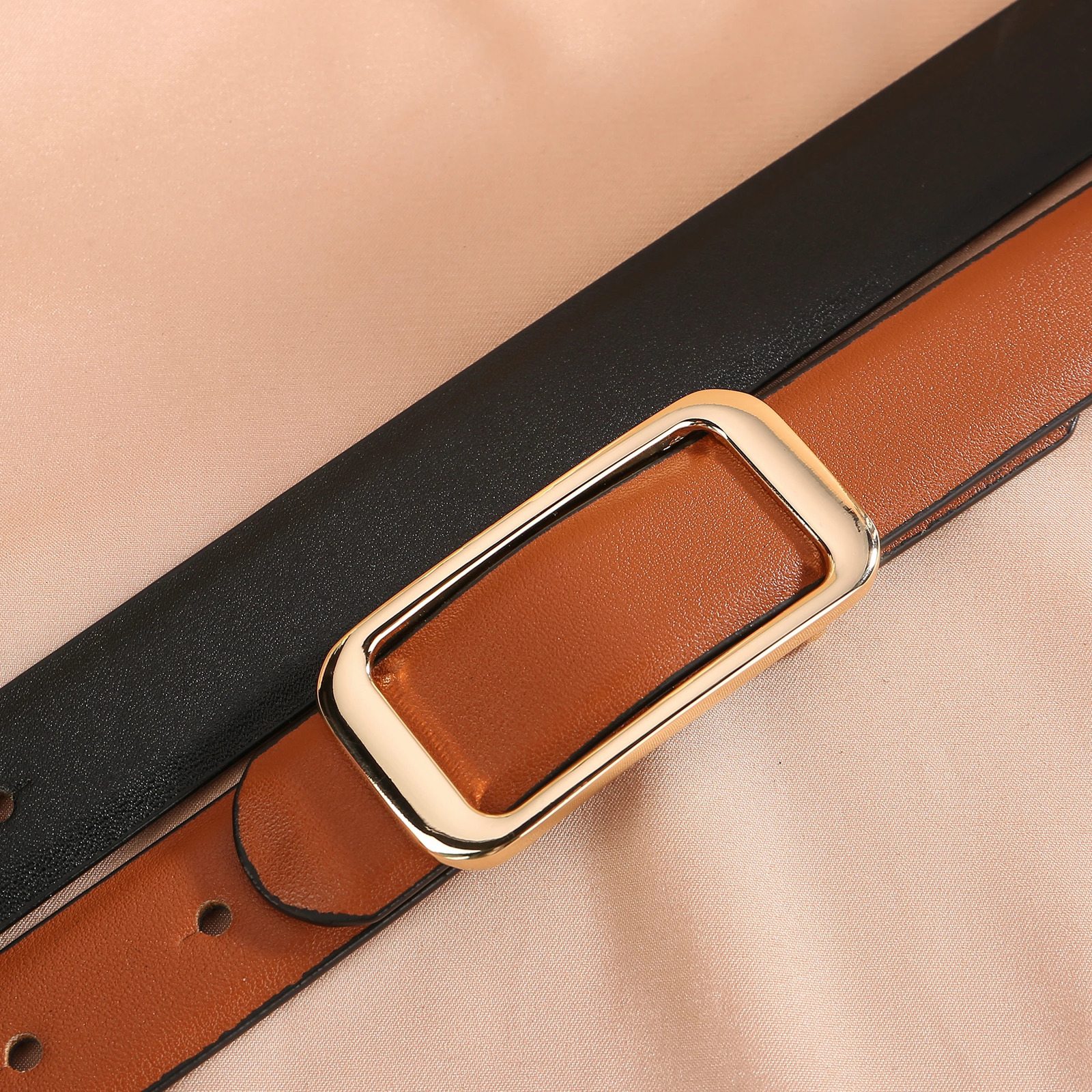 2025 Double sided Belt Width 23mm Fashion Dress Jeans Womens Belt 241225