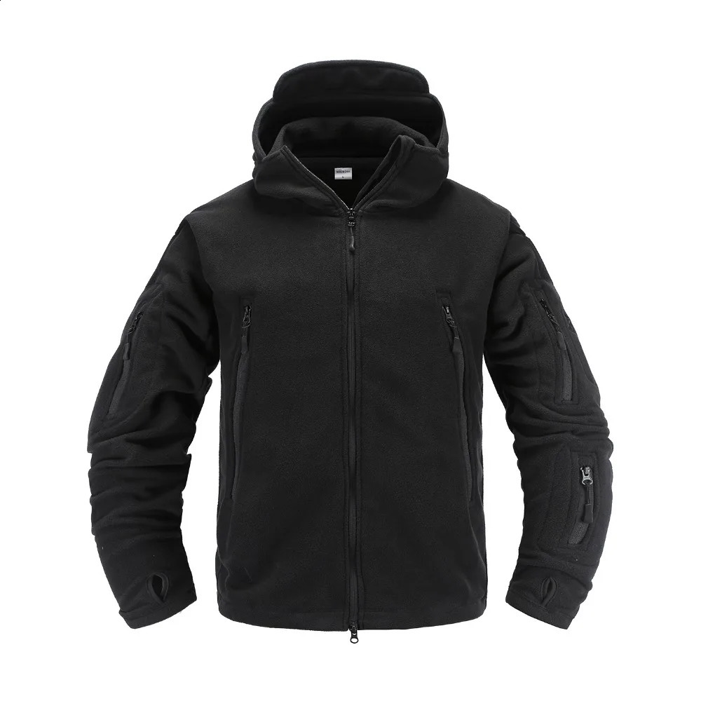 Tactical wool soft shell casual hooded jacket mens military uniform 241224