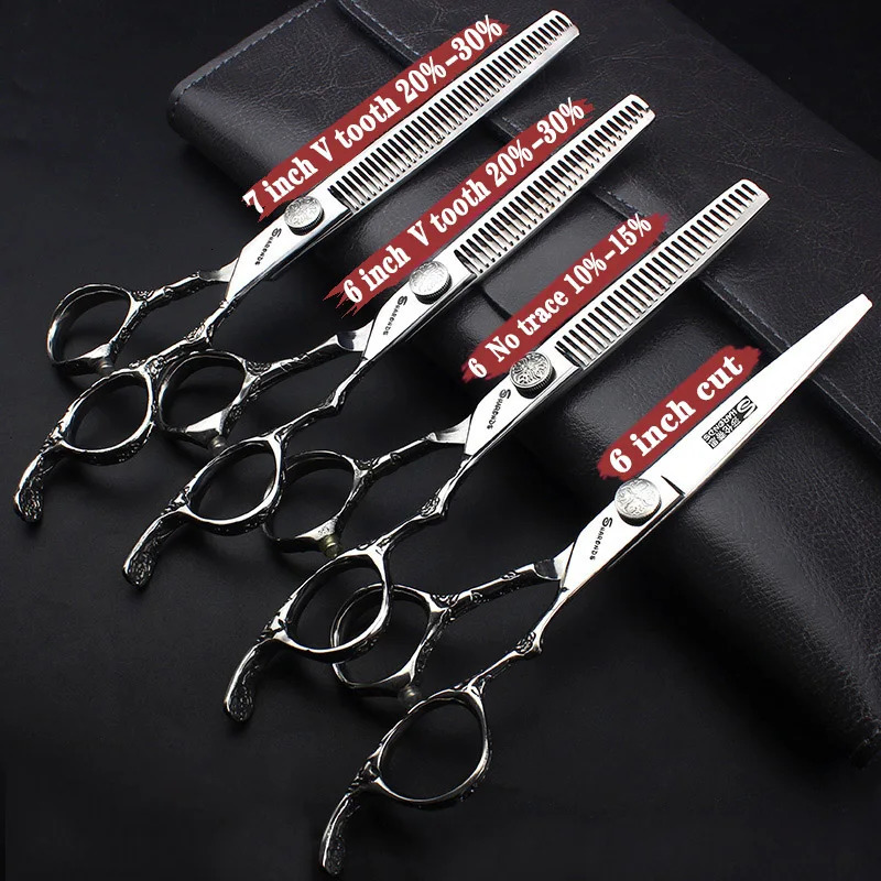 Scissors original professional hairdressing scissors thinning scissors 6/7 inch stainless steel exquisite non-slip cutting tool 241225