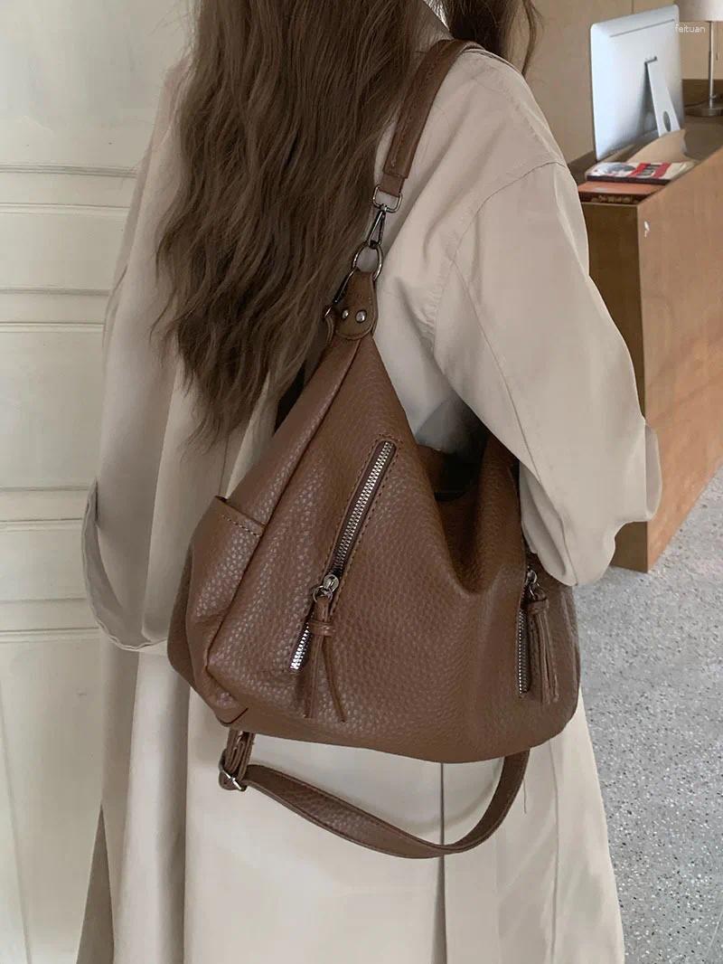 Shoulder Bags Shoulder Bags CGCBAG Fashion Designer Luxury For Women Simple Solid Lage Capacity Crossbody High Quality PU Leather