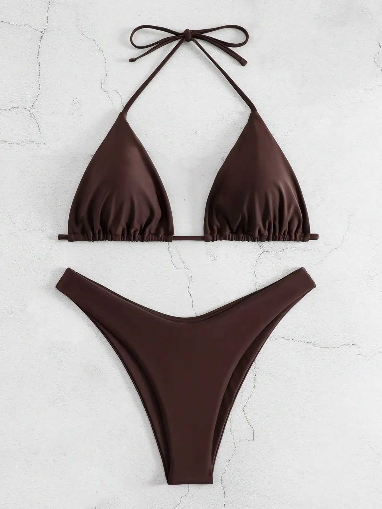 Two piece womens swimsuit sexy bikini elegant casual womens swimsuitW241225
