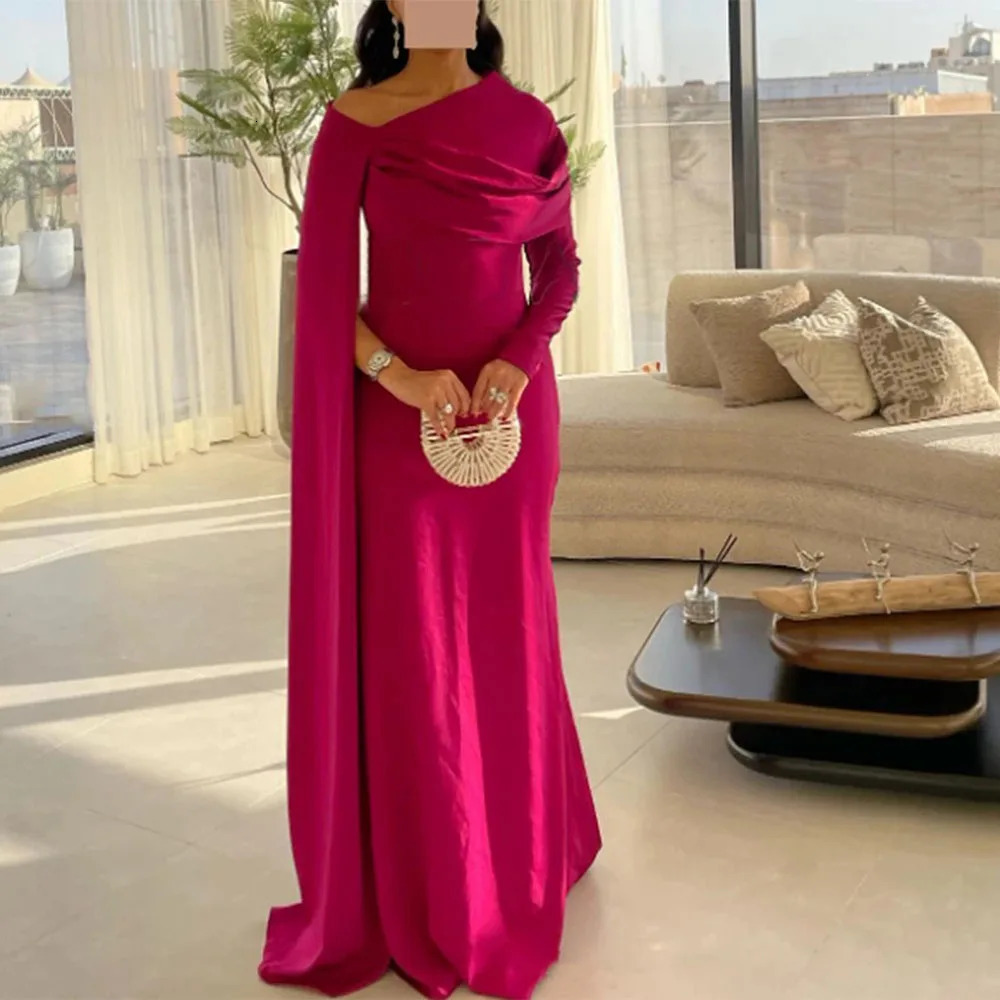 Adeli Elegant Yellow Prom Gown Women Long Sleeve Party Evening Dress Floor Length customized Mermaid Special Occasion Dresses 241223