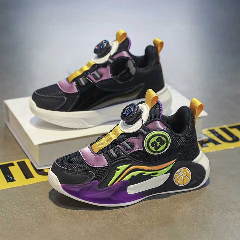 Athletic Outdoor Bchildren Shoes Boys Sneaker Breathable Non-slip School Basketball Kids Sneaker Comfortable Sports Tennis Shoes for Boy H241223
