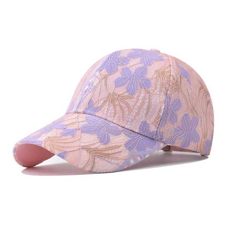 Retro letter embroidered baseball cap single color adjustable foot cap fashionable for spring and summer suitable for women W241225