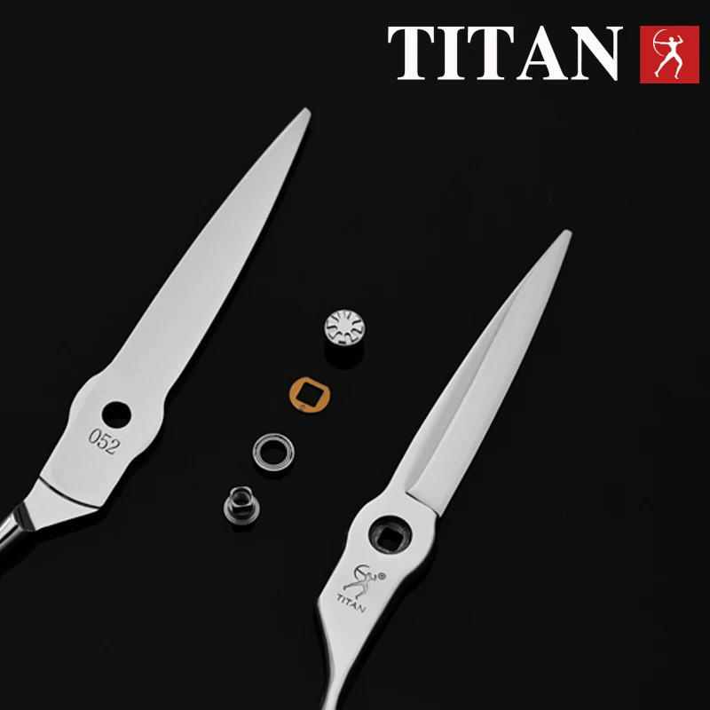 TITAN professional barber scissors hairdressing cutting hair japan vg10 steel 6inch high-end salon tool 241225