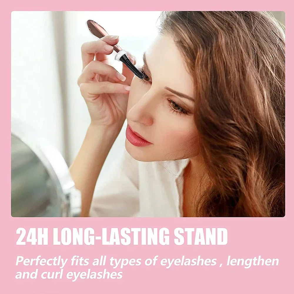 K Electric Heated Eyelash Curler Rechargeable Makeup Eyelash Curler Curling Eyelashes Tools 24 Hours Long Lasting Eyelashes Curl 250103