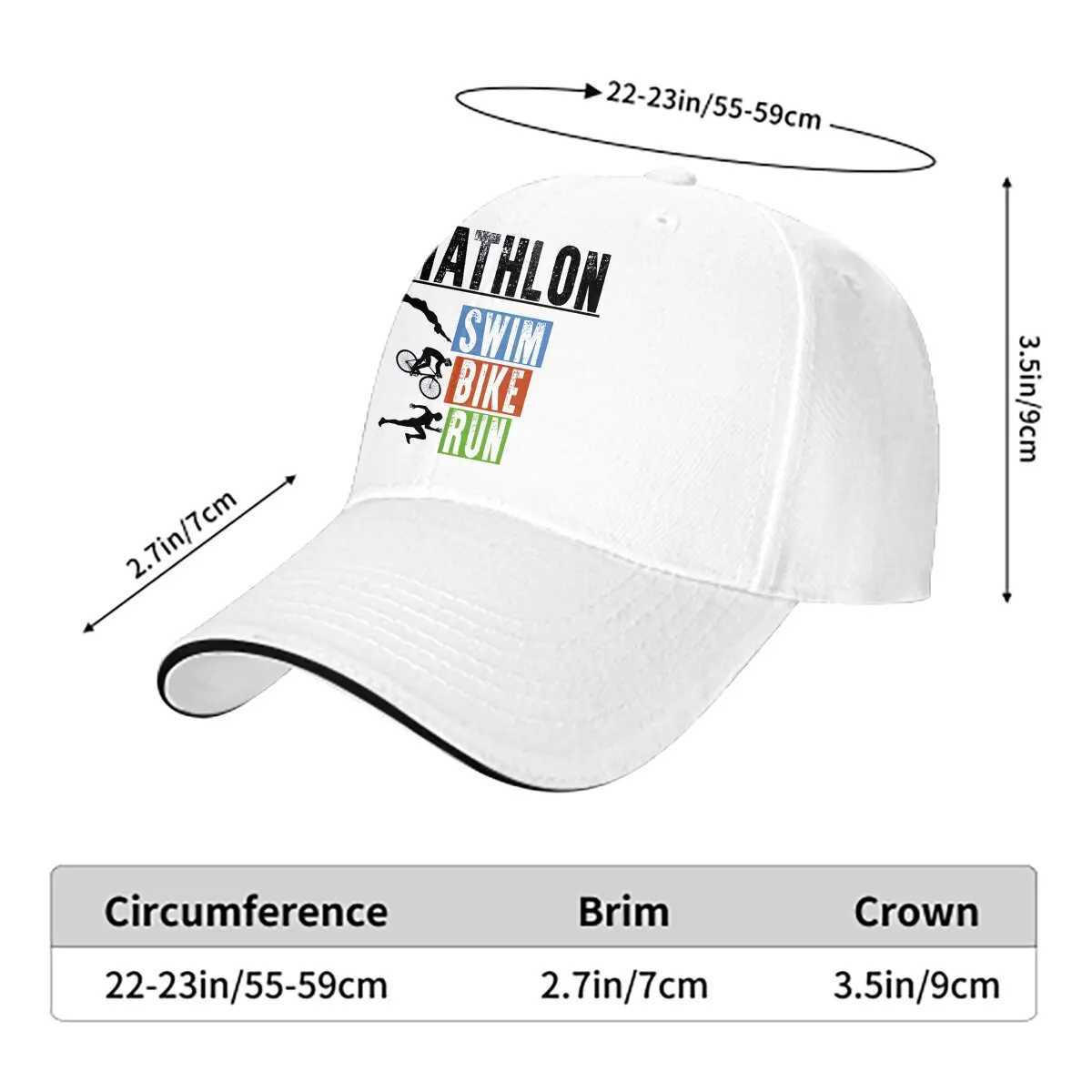 Solid color dad hat triathlon mens hat sun hat baseball hat W241225