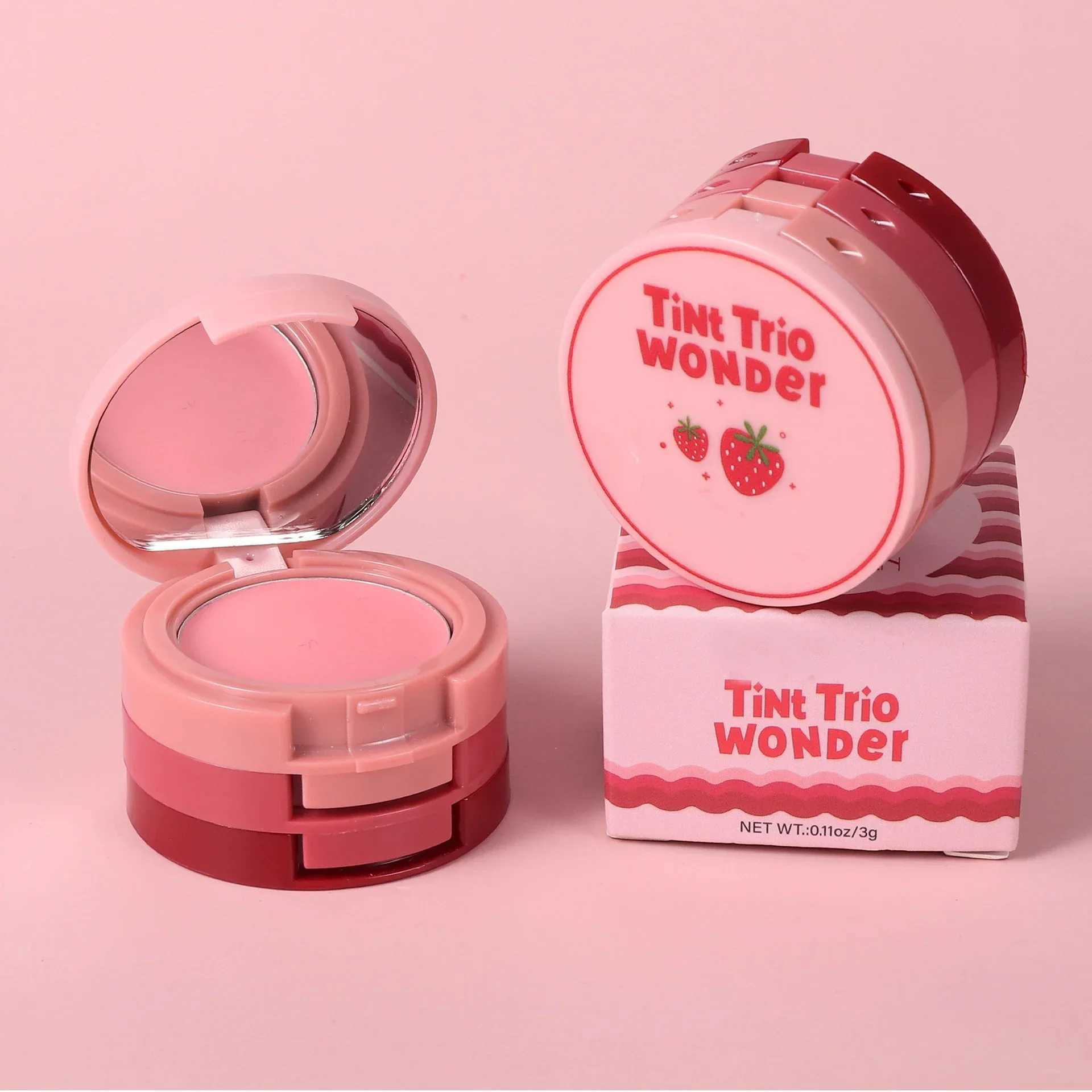 Natural Matte Face Ber Velvety Smooth Lip Cream Cheek B Rouge Waterproof Makeup BXJ241225
