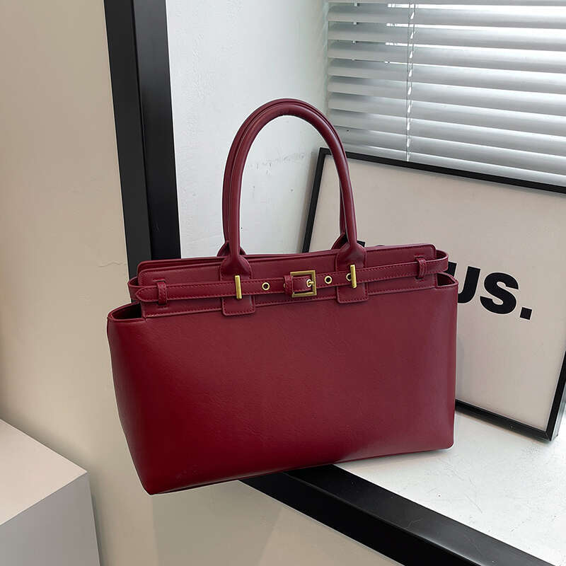 Women's Bags Handbag Large Size Women Top-Handle Bags Retro Pure Color Big Capacity Shopping Totes Winter Latest Trendy Designer Handbags