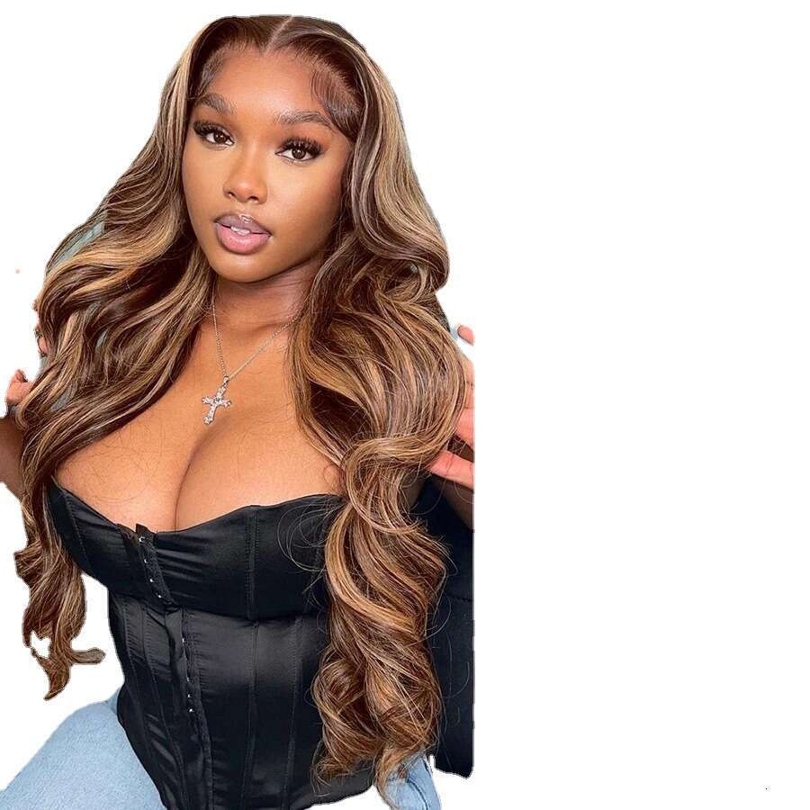 International Station Hot Selling Lace Covers For Women, Gradient Color Wig Covers, Long Curly Hair, Big Waves Kq1 Kq1