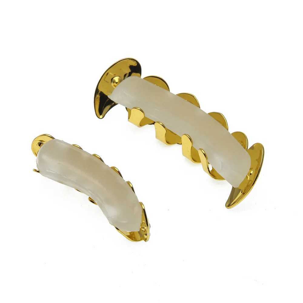 Cross Bling Teeth Grillz Top Bootom Dental Mouth Punk Teeth Cs Cosplay Party Tooth Rper Hip Hop Jewelry TG026XJ241225