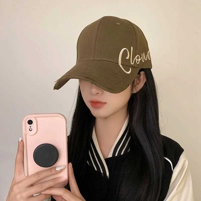 New baseball cap headband cap small and hard dome cap wide Brim sun hat couples hat W241225