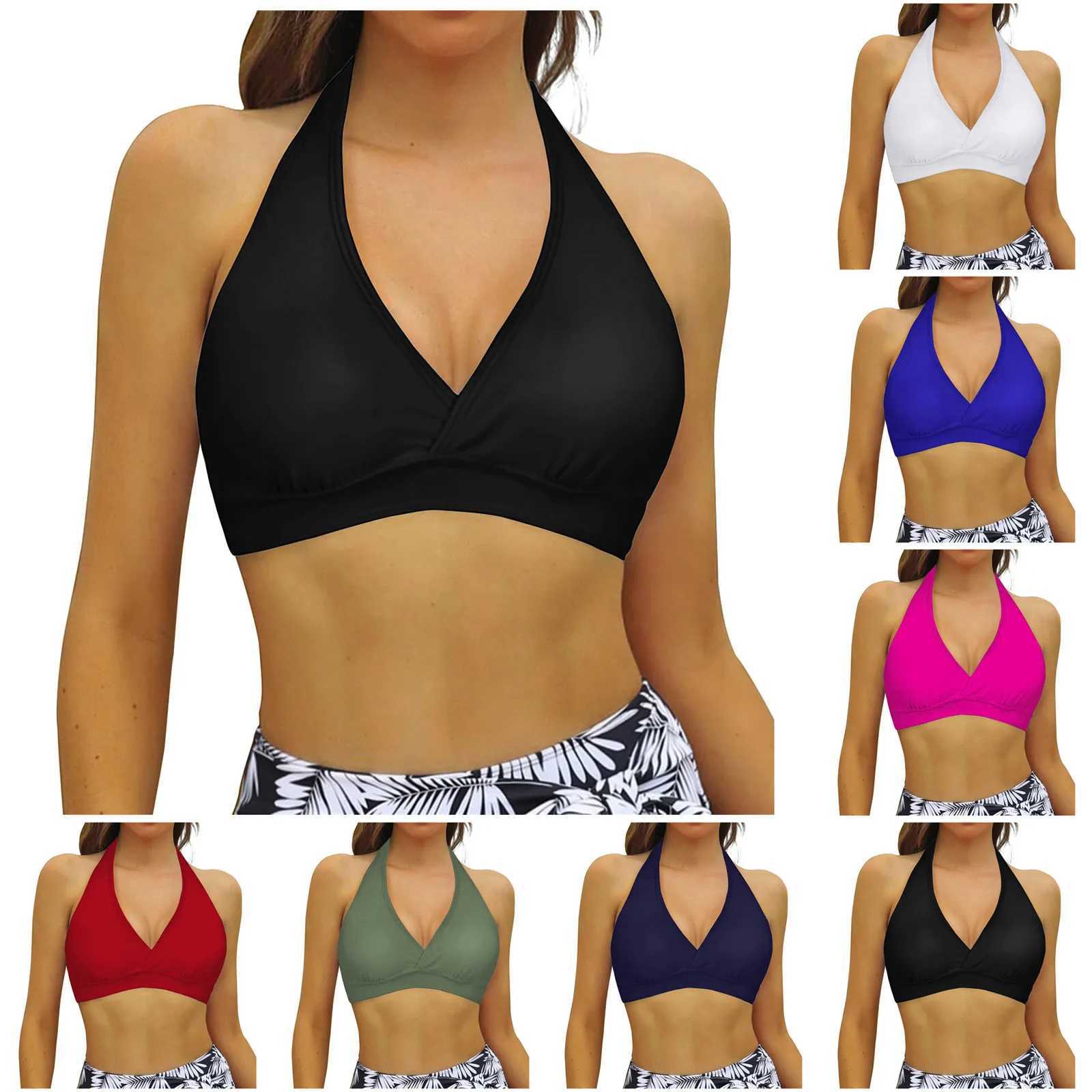 Strap swimsuit top teenage girl womens lace swimsuit top underwear full set bikini top push up swimsuitW241225