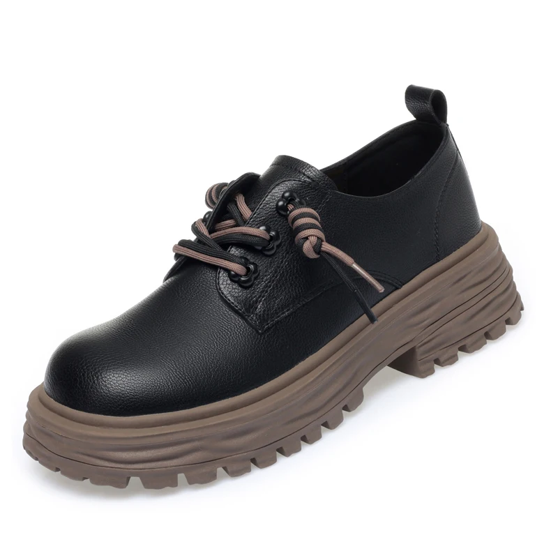 AIYUQI Loafers Women Lace-up British Style Platform Ladies Spring Shoes Comfortable Casual Women's Shoes
