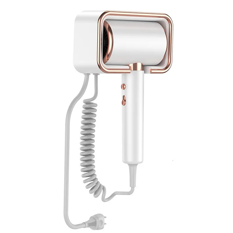 No Punching Wall Mounted Hair Dryer 2000W High-Power Quick Drying el Bathroom Negative Ion Hair Care Hair Dryer 241225