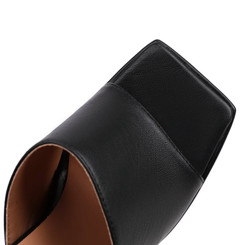 ASILETO Women Sandals Square Toe Block Heel 14.5Cm Platform 5Cm Ankle Buckle Strap Plus Size 41 42 43 Fashion Sexy Party Shoes