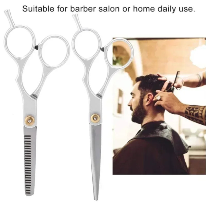 Stainless Steel Scissors for Hair Thinning and Cutting Clipper 6 inches Hairdressing Products Haircut Trim Hairs Cutting Barber 241225