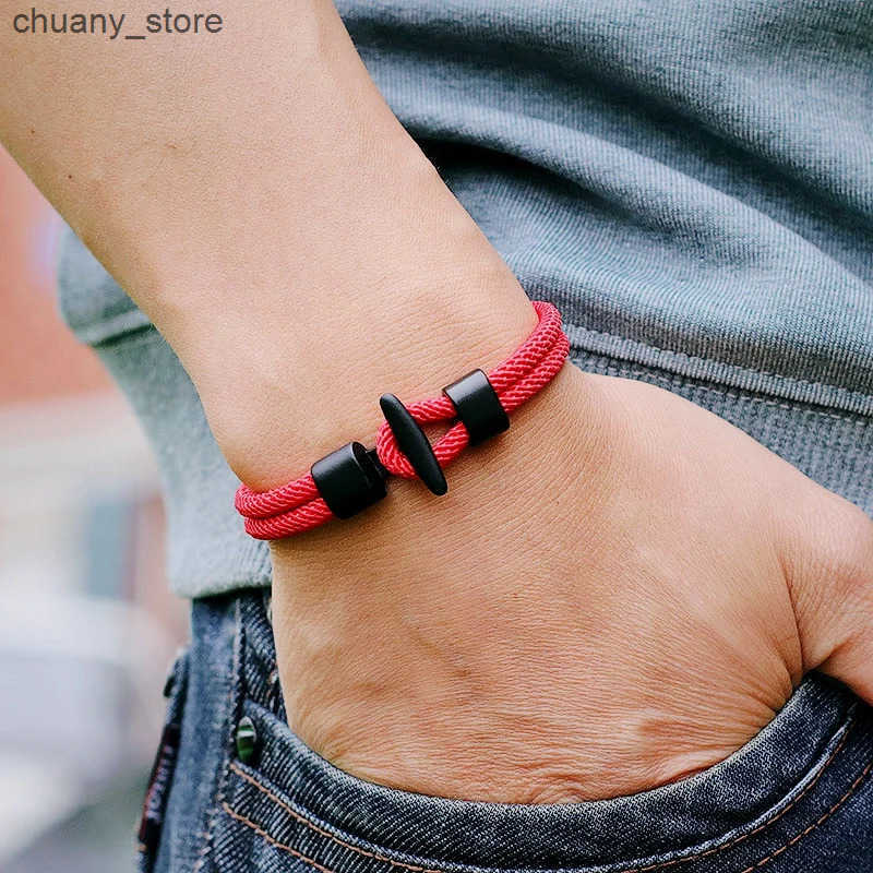 Chain 51Luckind Simple Design Milan Rope Handmade Men Women Outdoor Survival Braclet For Camping Armband Thread Jewelry L240910