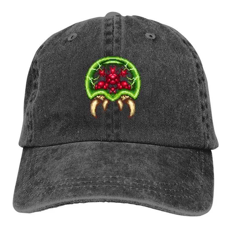 Y2K Giant Baseball Hat Peaked Hat Super Metroid Gaming Mens Sunshade Hat W241225