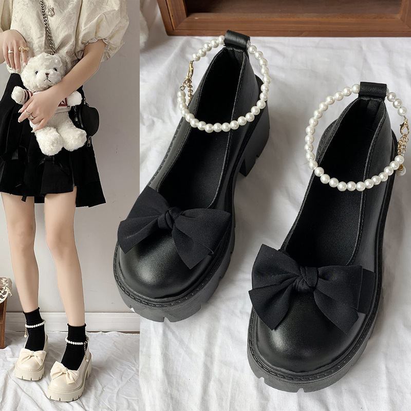Jane Ddmywed Mary Spring And Autumn Season New Flat Single Women S Summer Soft Sole Grandma Bow Small Leather Shoes Chinese Brand F Ddmysaturn