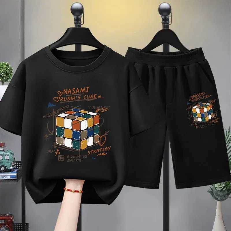 Clothing Sets Summer Baby Boy Clothes Set Children Fashion Printed Short Sleeve T-shirts and Shorts 2pcs Suit Kid Casual Top Bottom TracksuitsY241225P