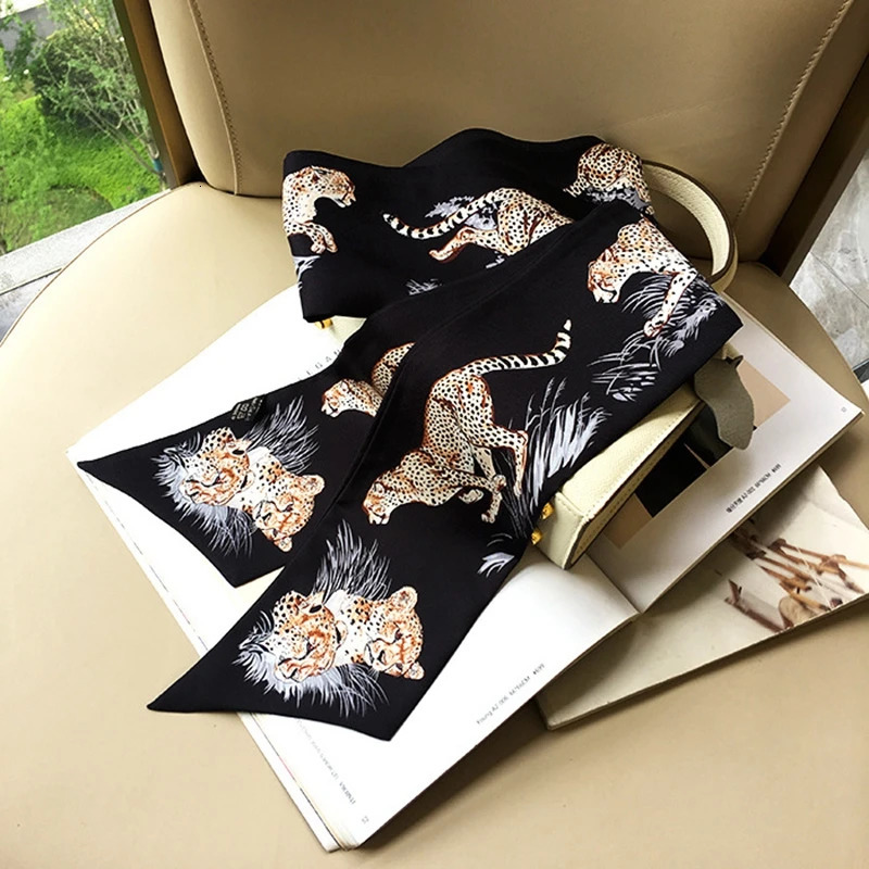 Long faux Silk Ribbon Neckerchief 180*10cm Head Hair Scarfs Hat Bag Scarves 241225