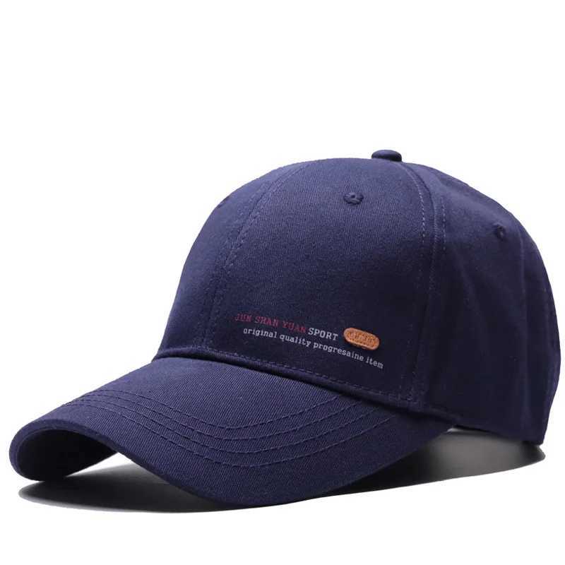 56-60 60-65 cm large head mens shoulder leather hat cool hip-hop hat mens cotton plus size baseball cap W241225