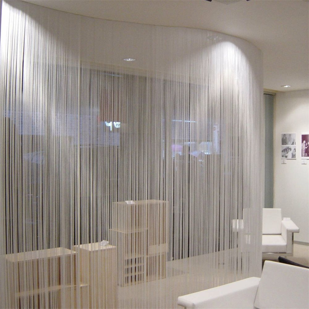 Wedding Decorations 2M*1M String Curtain Panels Door Fly Screen Hanging Beaded Curtains Room Divider Net