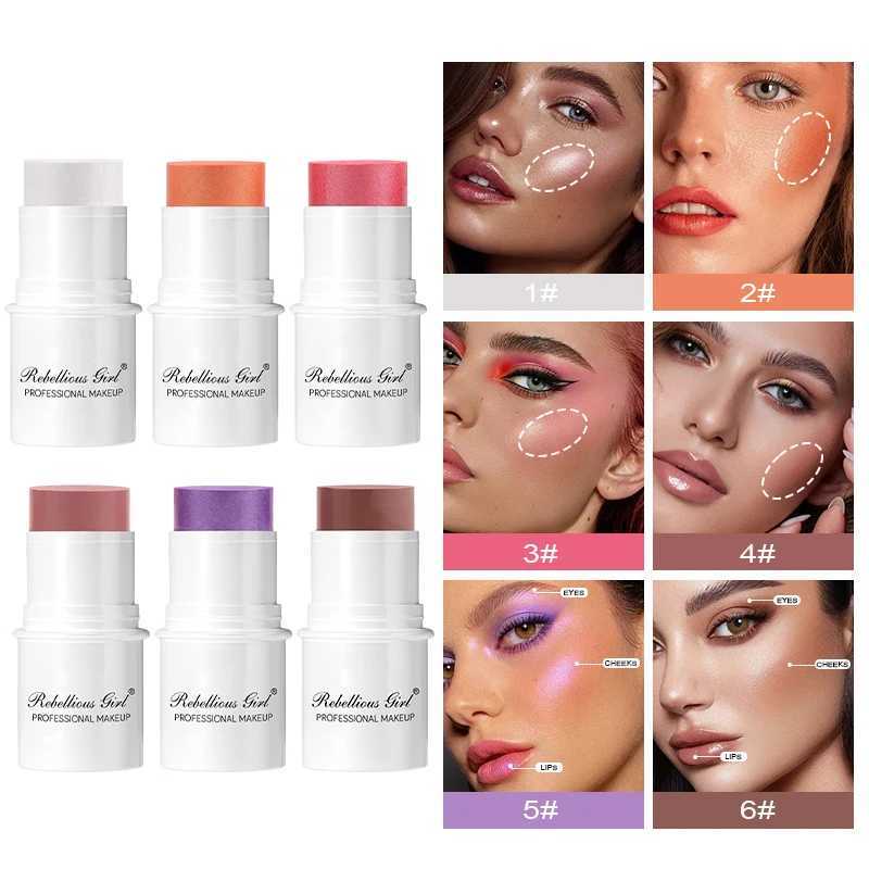 Natural Cheek Ber Cream 6 color b makeup Lasting smooth Rouge B Stick Waterproof b Stick Matte Contour MakeupXJ241225