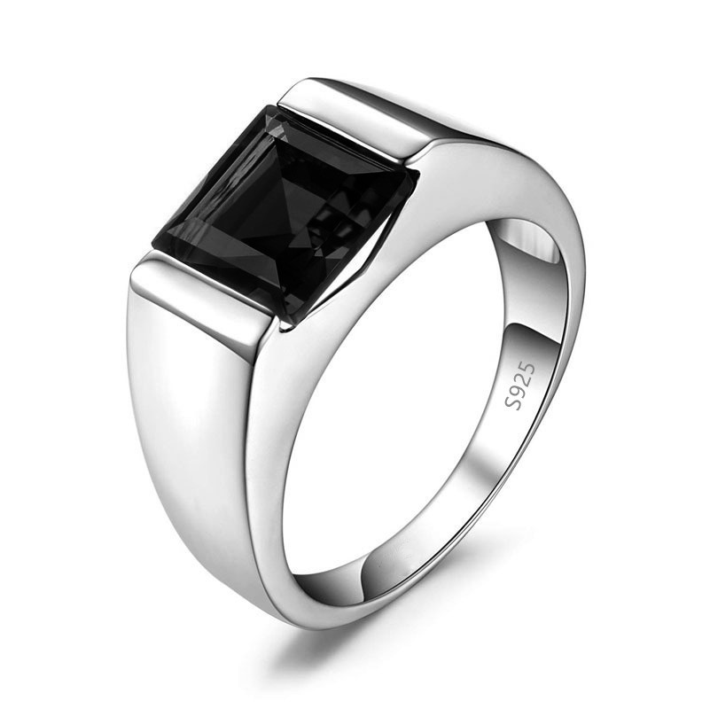 Choucong Brand Elegant Wedding Rings Simple Fine Jewelry Real 100% 925 Sterling Silver Princess Cut Ruby Solitaire Eternity Elegant Engagement Men Rin