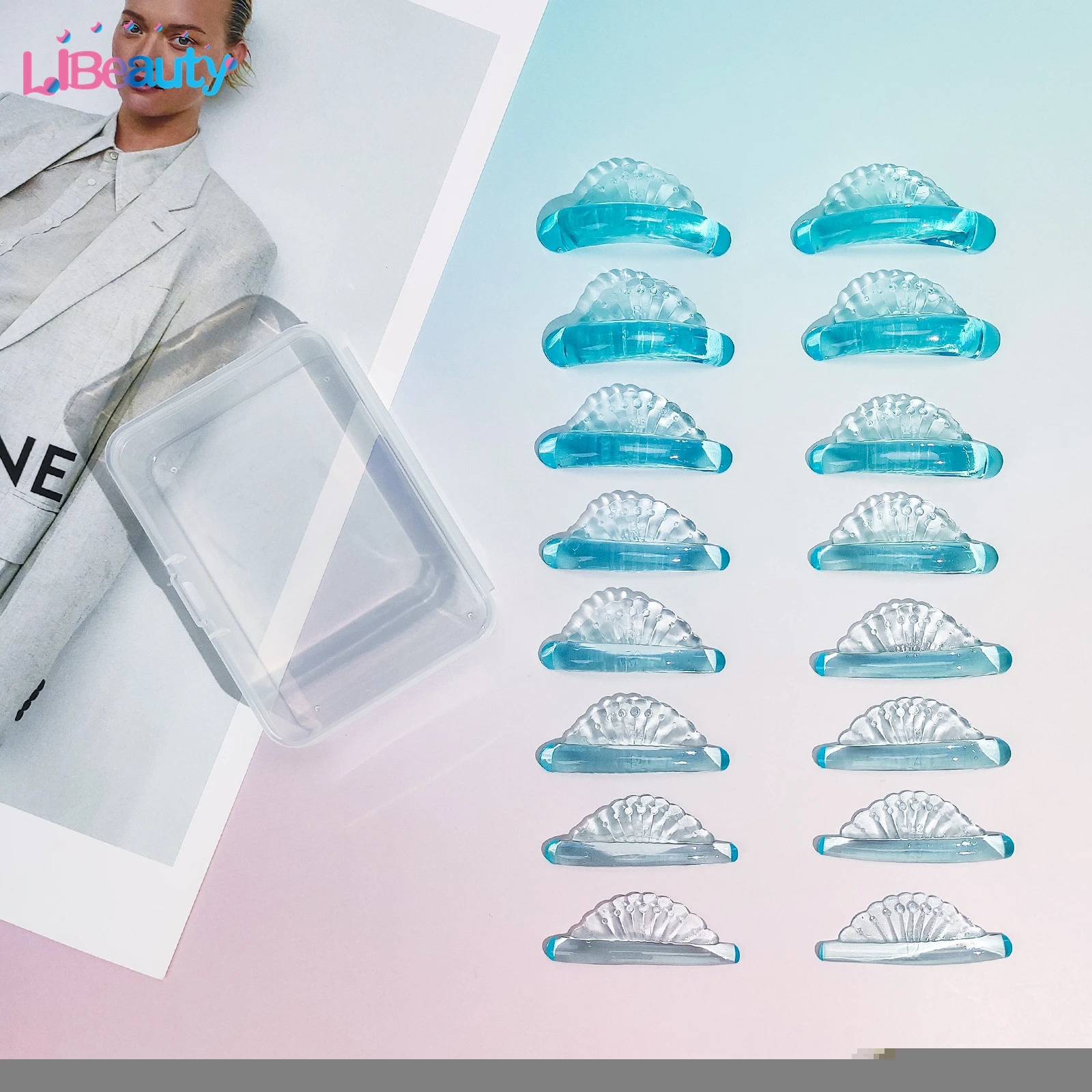 Libeauty Wholesale Silicone Eyelash Pads Sticky Lashes Rod Shields Lift 3D Eyelash Curler Accessories Eyelash Tools 241223
