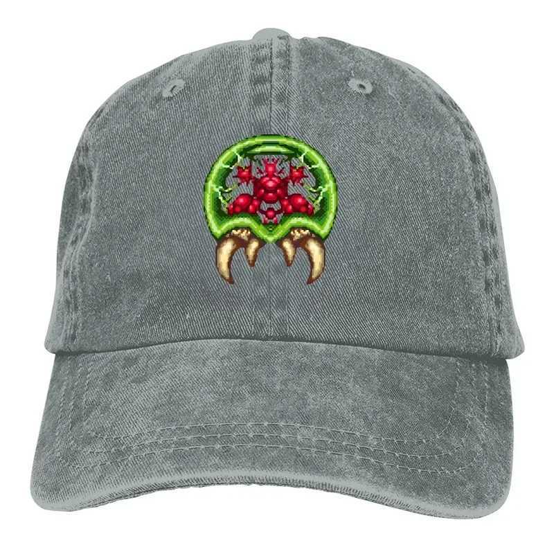 Y2K Giant Baseball Hat Peaked Hat Super Metroid Gaming Mens Sunshade Hat W241225