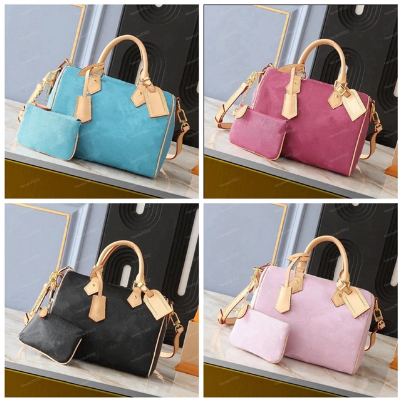 Designer Handbag Speedys25 Fashion Shoulder Bag Luxury Women Handbags Crossbody Tote bags Men Bag M24426 Pillow Bag Wallet Boston bags Lake blue