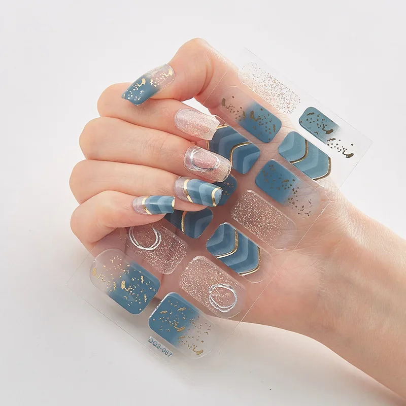 Solid Colors Creative Nail Wraps DIY Nail Stickers Foil Sticker Nail Art 241225