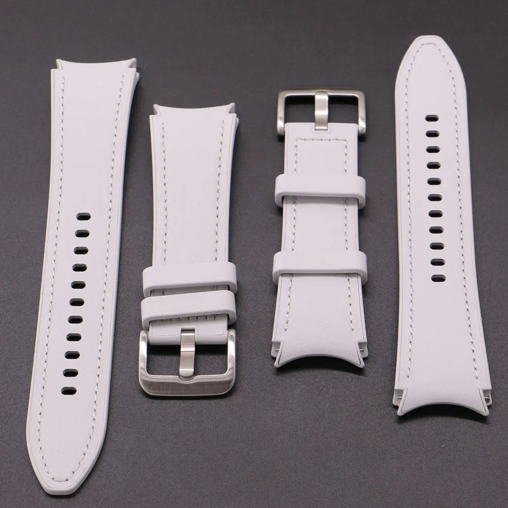 Comfort eco-Leather Strap For Samsung Galaxy Watch 7 6 Classic 47mm 43mm 5 Pro 45mm 4 40mm 44mm Quick switch Band 241225