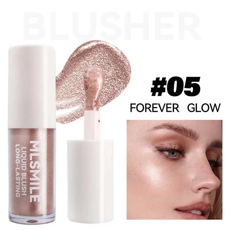 Liquid Highlighter Ber Matte Peach Red Cheek Tint Makeup Rich Pigment Moisturizing Cheekbone Contouring Dye Creamy BXJ241225