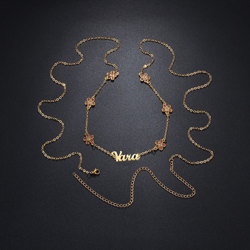 Nextvance Customized Name Waist Chain Multiple Styles Stainless Steel Personalized Belly Chains For Women Girl Jewelry Gifts 241225