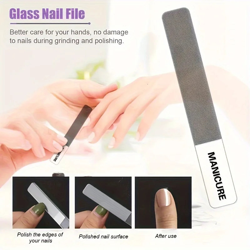 Premium Nail Care Kit - Classic Style with Purple Travel Case Stainless Steel Tools for Salon-Perfect Grooming - Includes Clipp 241225