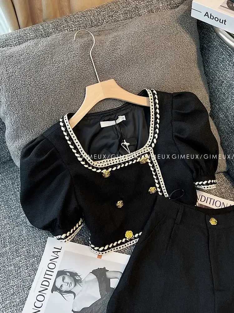 Clothing Sets summer new baby girls clothes set short tops+shorts 2pcs kids girl clothing suit 3-12 years children outfits kinder kleidungY241225JN9G