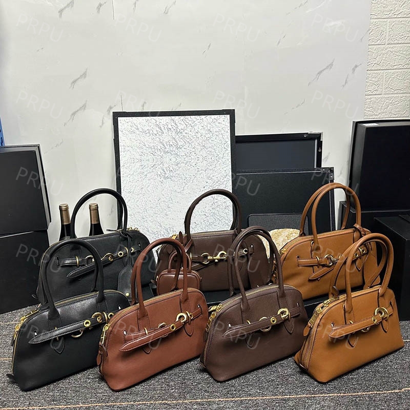 Designer Shoulder Bag Bowling bags tote Handbags for women Fashion Top handle bag Casual Aventure handbag Genuine Leather womans purse Crossbody clutch totes PRPU