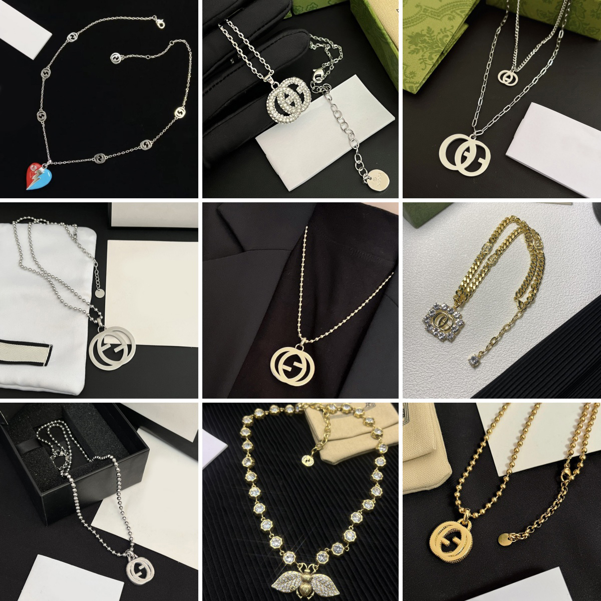 Diamond Neckalce Designer Bee Pendant Letter Necklaces 18k Gold Plated Pendant Stainless Steel Neckalces Chains Men Womens Wedding Jewelry Gifts Never Fading