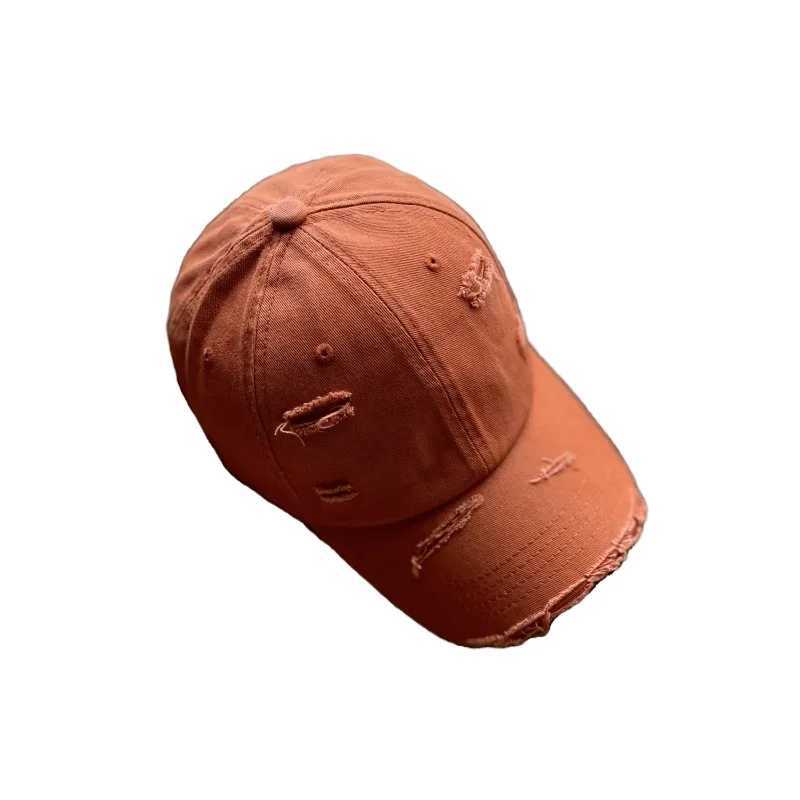 Vintage Tattered jeans baseball cap mens sun hat soft top denim sun Poof Peaked hat womens fashion brand W241225