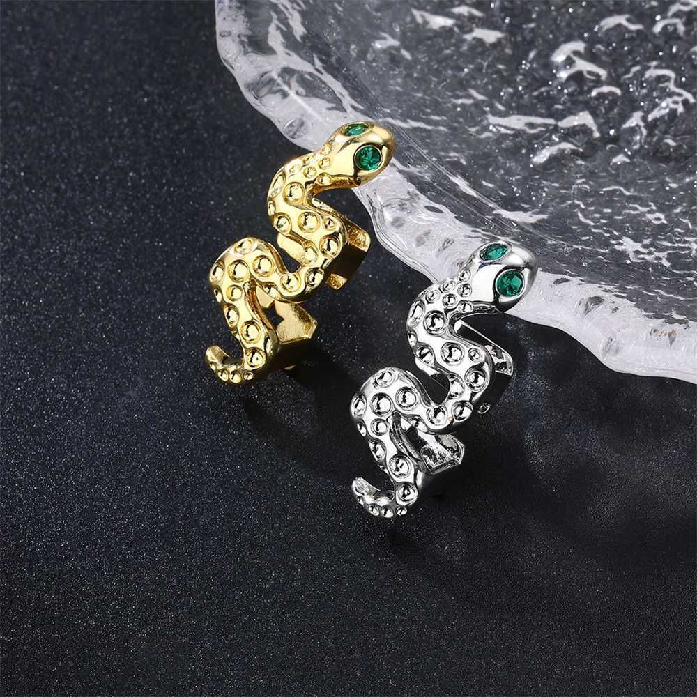 Hip Hop Snake She Bling Teeth Grillz Cs Top Bottom Charm Grills For Men Women JewelryXJ241225