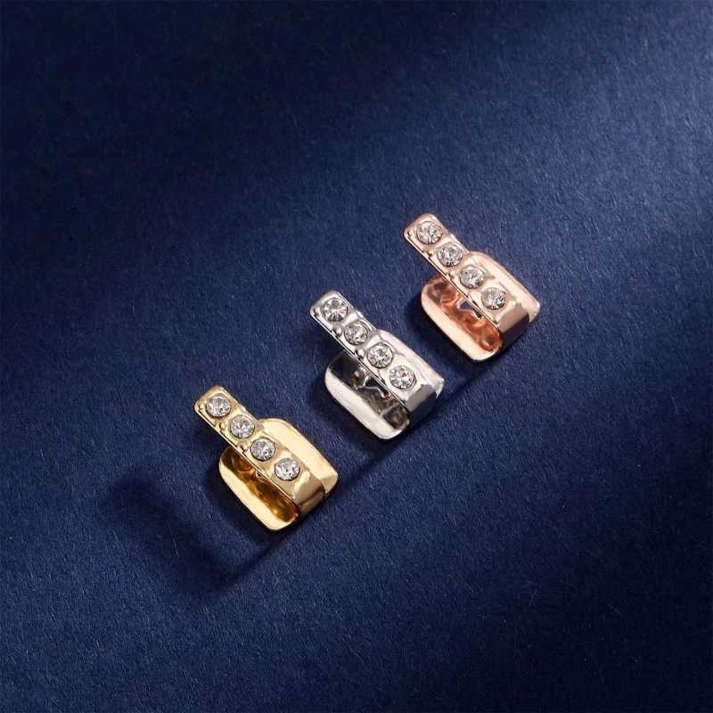 Fashionable Tooth Cs Hollow Single/Double Vertical Teeth Cs Dental Grills Jewelry Unique Dental Accory for WomenXJ241225